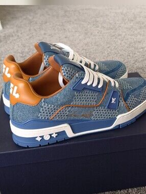 Louis Vuitton LV TrainerBlue Damier 3D Denim